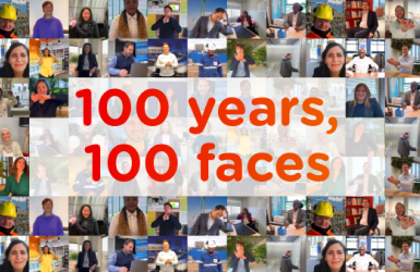 100 years, 100 faces