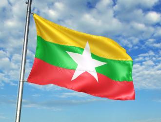 drapeau du Myanmar.